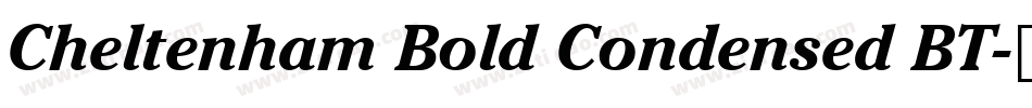 Cheltenham Bold Condensed BT字体转换